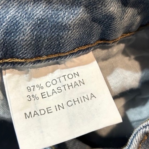 PRINCESS POLLY LIGHT WASH ASYMMETRIC STRAIGHT LEG HOLLY JEANS NWT- SIZE 12 - Picture 4 of 16